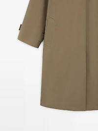 Trench oversize doublure à carreaux