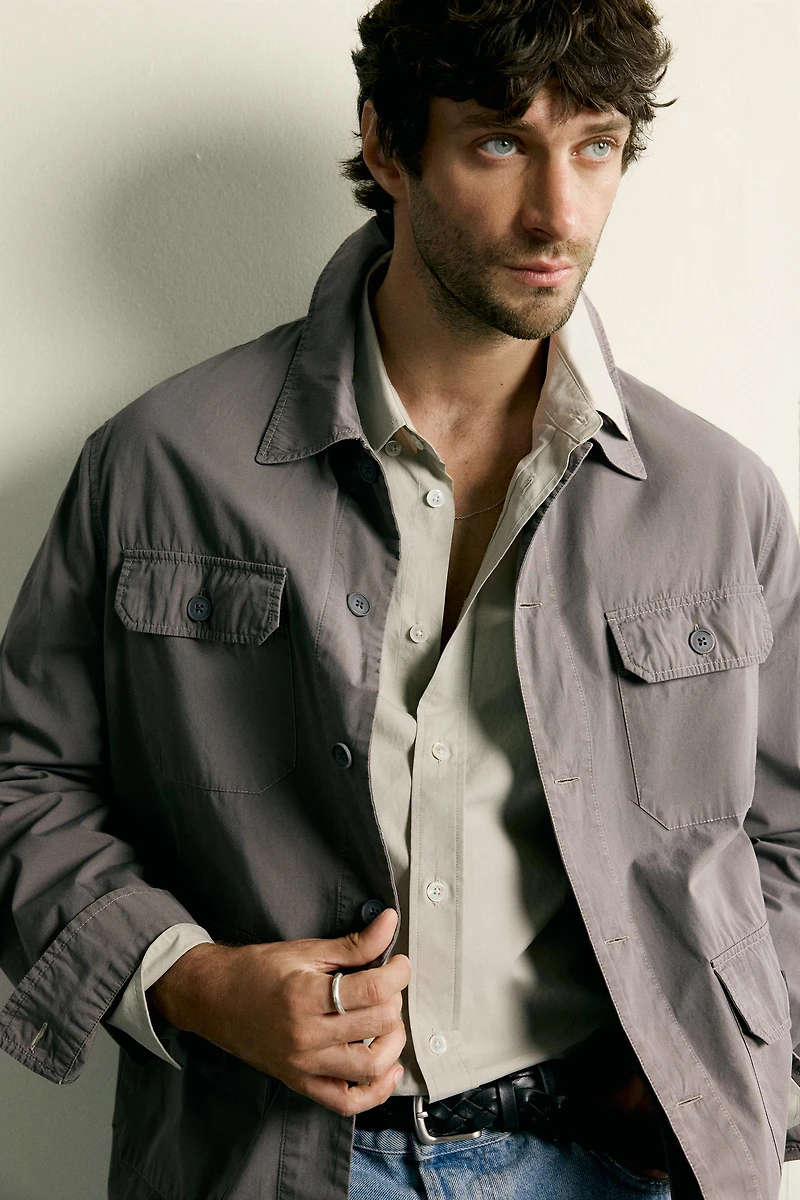 LIGHTWEIGHT POCKET OVERSHIRT