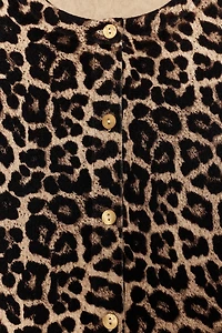 GILET EN MAILLE IMPRIMÉ ANIMAL