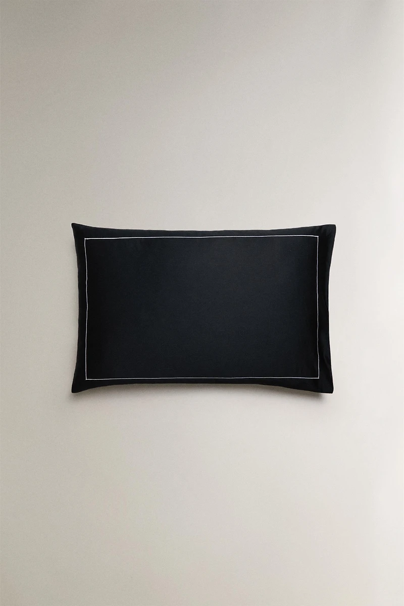 SATEEN PILLOWCASE WITH TRIM (500 THREAD COUNT)