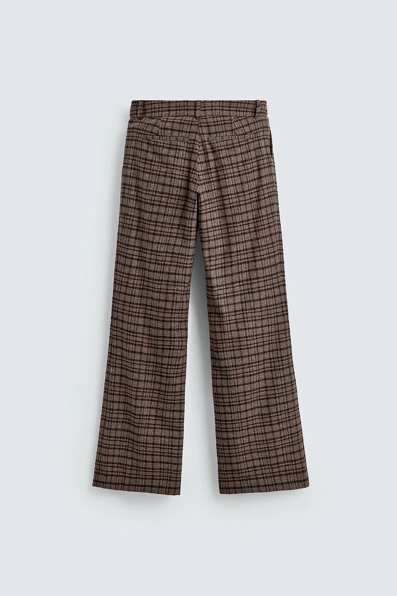 CHECKED FLARE FIT TROUSERS HARRY LAMBERT FOR ZARA X DISNEY