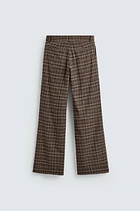 CHECKED FLARE FIT TROUSERS HARRY LAMBERT FOR ZARA X DISNEY