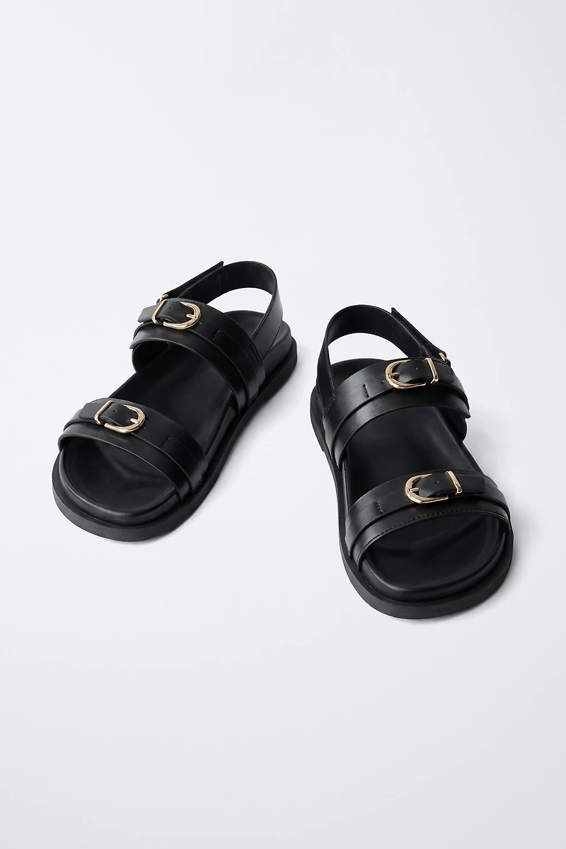 BUCKLED SANDALS