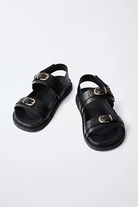 BUCKLED SANDALS