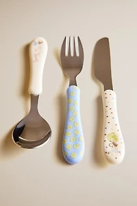 KIDS CERAMIC MR. PÉREZ FLATWARE SET