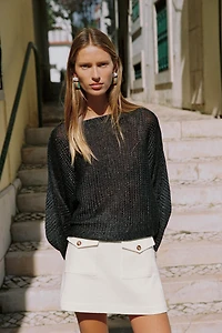 RUSTIC WEAVE SKORT