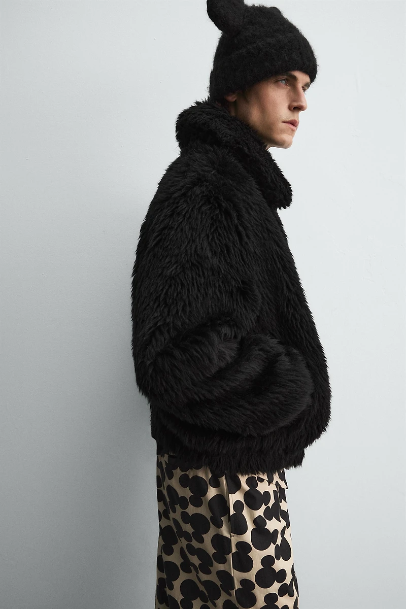 VESTE EFFET FOURRURE HARRY LAMBERT FOR ZARA X DISNEY