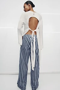 JEAN ZW COLLECTION LOOSE TAILLE MOYENNE RAYURES