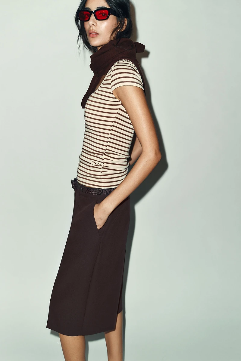 STRIPED SHORT SLEEVE T-SHIRT