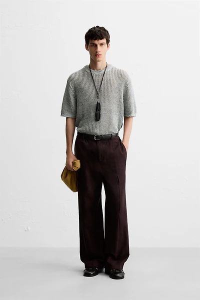 OPEN KNIT T-SHIRT