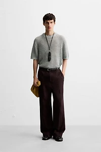 OPEN KNIT T-SHIRT
