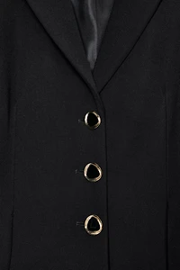 PUFF SLEEVE PEPLUM BLAZER