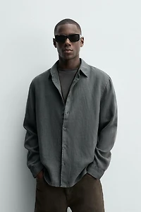 100% LINEN REGULAR FIT SHIRT