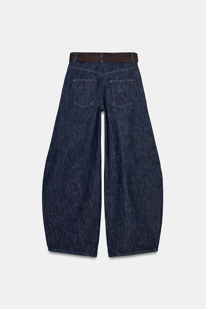 ZW COLLECTION BARREL BELT JEANS