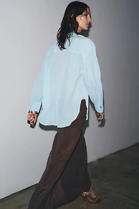 ZW COLLECTION WRINKLED BUTTON SHIRT