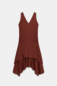 ASYMMETRIC STRIPED DRESS ZW COLLECTION