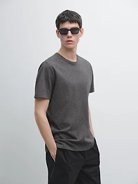 Short sleeve melange T-shirt