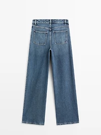 Jean barrel fit taille haute