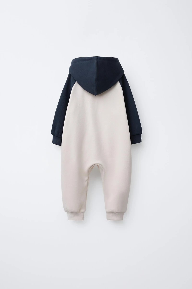 LONG COLOR BLOCK JUMPSUIT