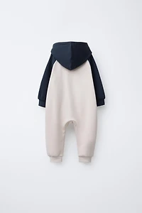 LONG COLOR BLOCK JUMPSUIT