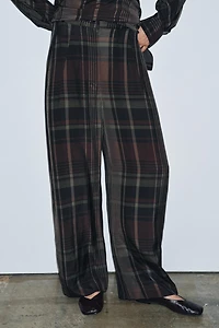 ZW COLLECTION PLAID BALLOON PANTS