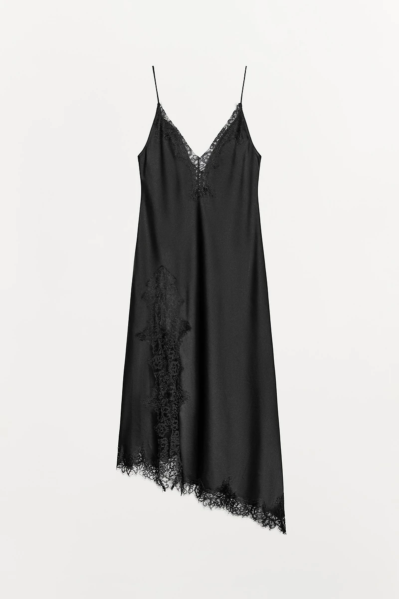 ROBE SATINÉE DENTELLE ZW COLLECTION