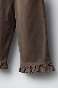 RUFFLED BAGGY PANTS