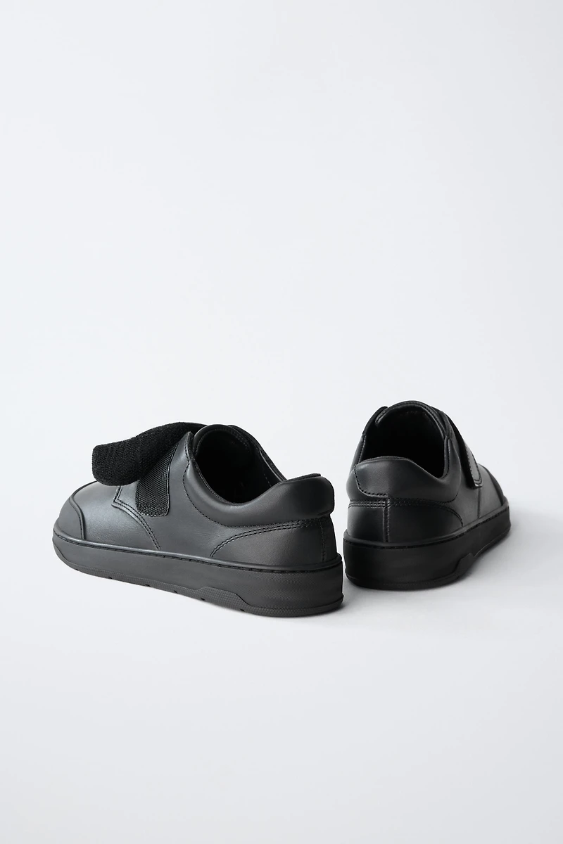 Leather Barefoot School Sneakers