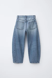 RIPPED BARREL JEANS