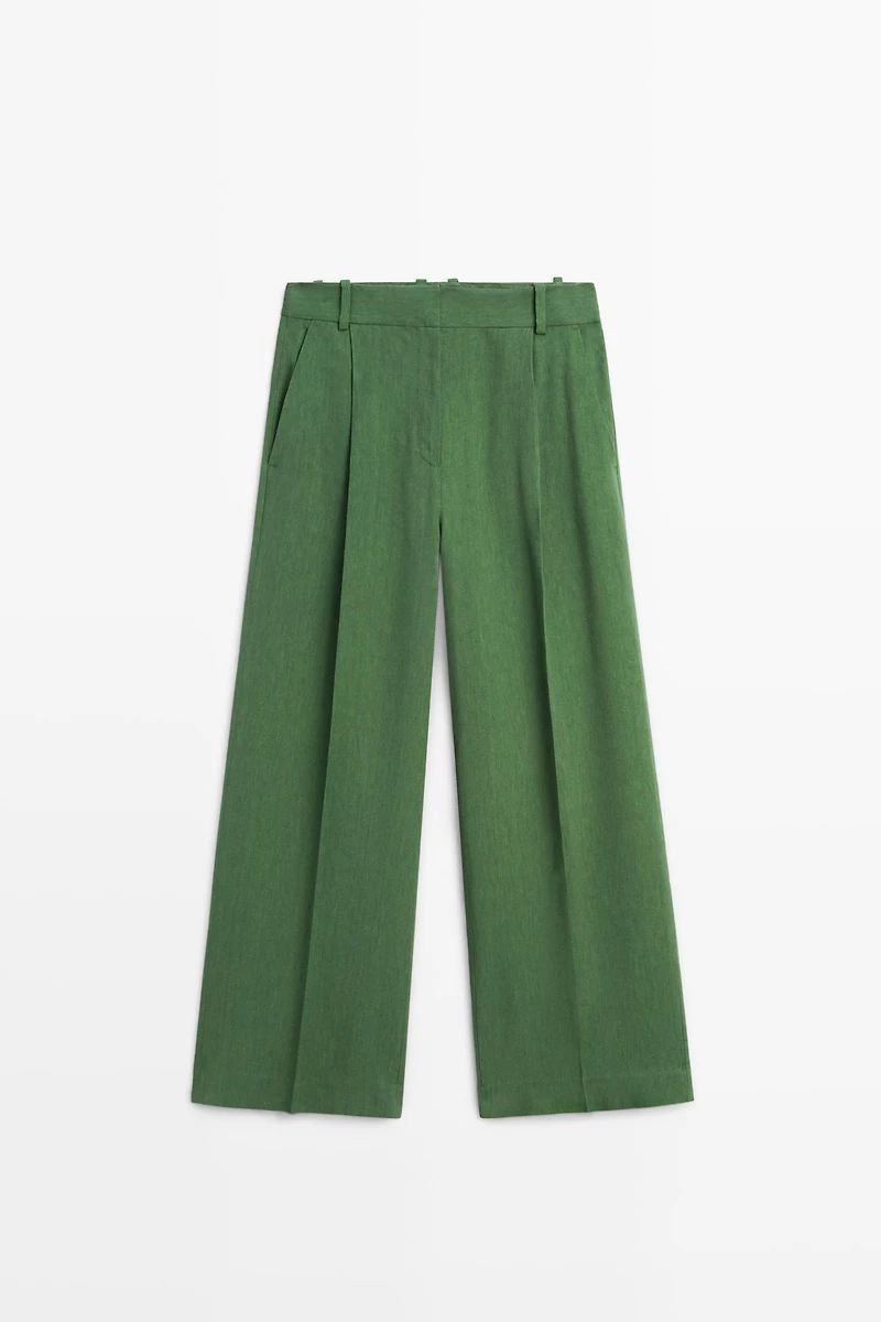 Flowing total look pants