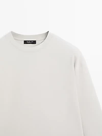 Cotton blend sweatshirt
