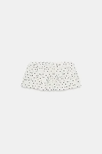 POLKA DOT RUFFLE MINI SHORTS