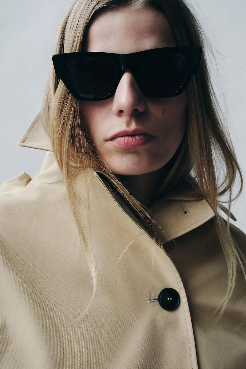 SHORT WATER REPELLENT TRENCH COAT ZW COLLECTION