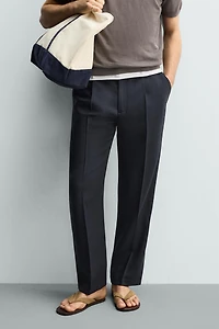 100% WOOL REGULAR FIT PANTS