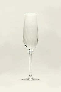 VERRE FLÛTE CRISTALLIN RELIEF