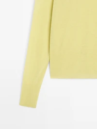 Pull en maille à col montant 100 % laine - STUDIO