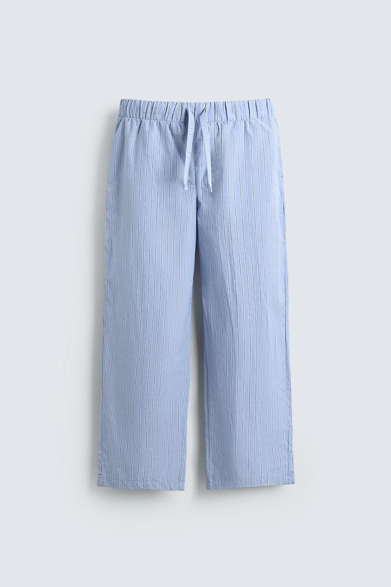 STRIPED PANTS PAJAMA SET