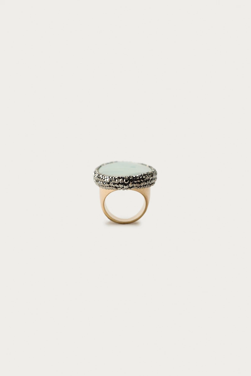 MARISA BERENSON X ZARA SHINY STONE MAXI RING