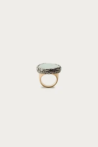 MARISA BERENSON X ZARA SHINY STONE MAXI RING
