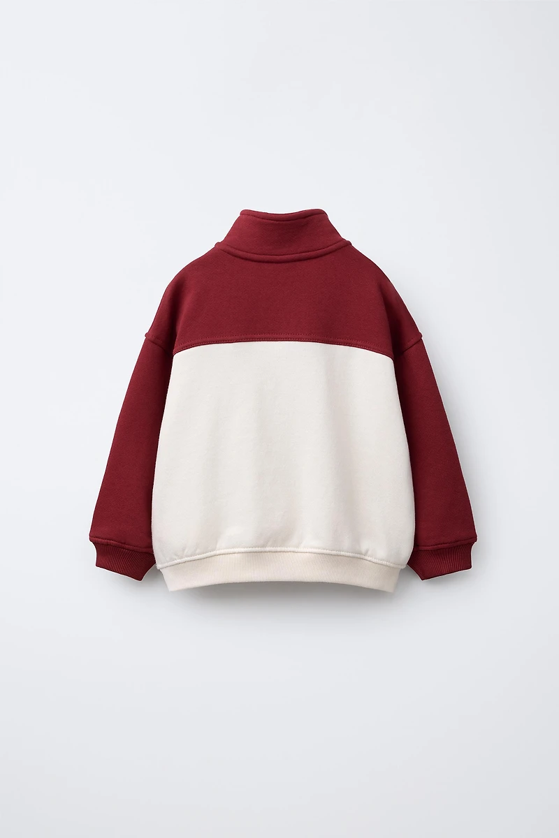 NUMBER ZIP SWEATSHIRT