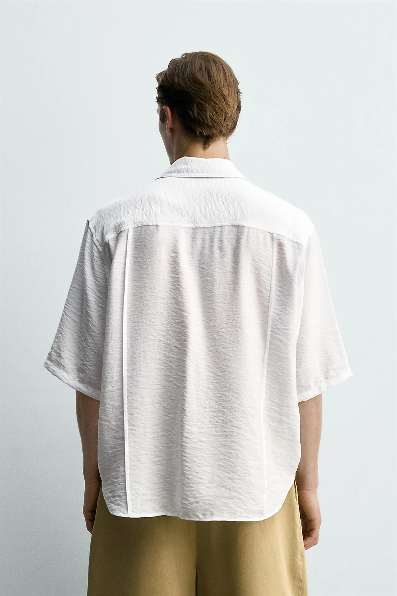 FLOWY TEXTURED SHIRT