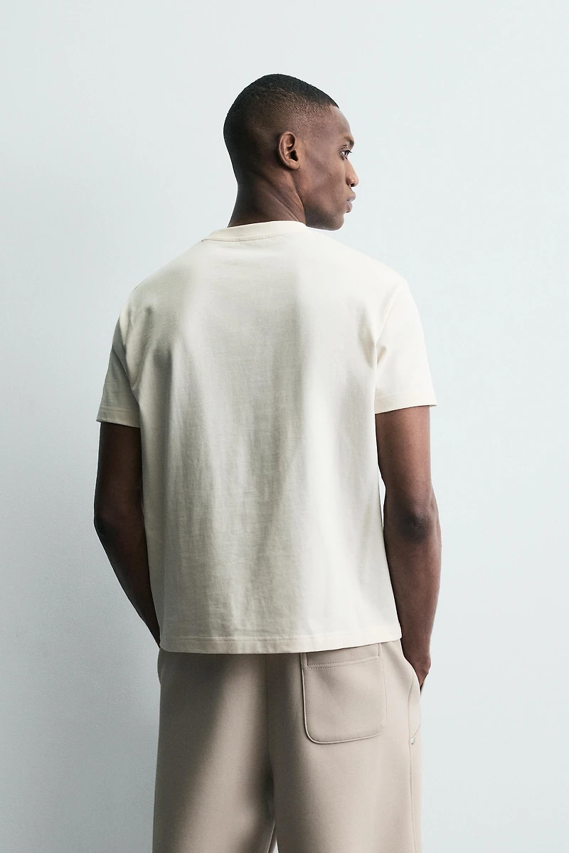 RAISED TEXT T-SHIRT