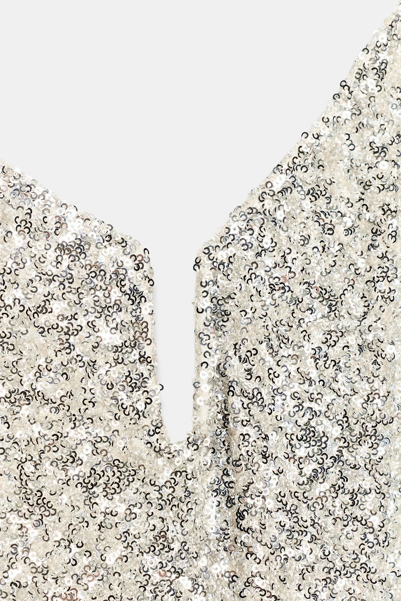 ZW COLLECTION SEQUIN MIDI DRESS
