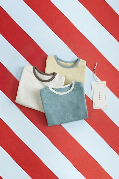 ZARA TIMELESS - THREE-PACK CONTRAST TRIM BODYSUITS