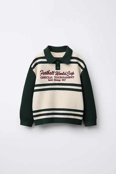 VARSITY KNIT POLO SHIRT