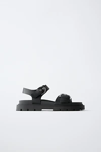 BUCKLED SANDALS