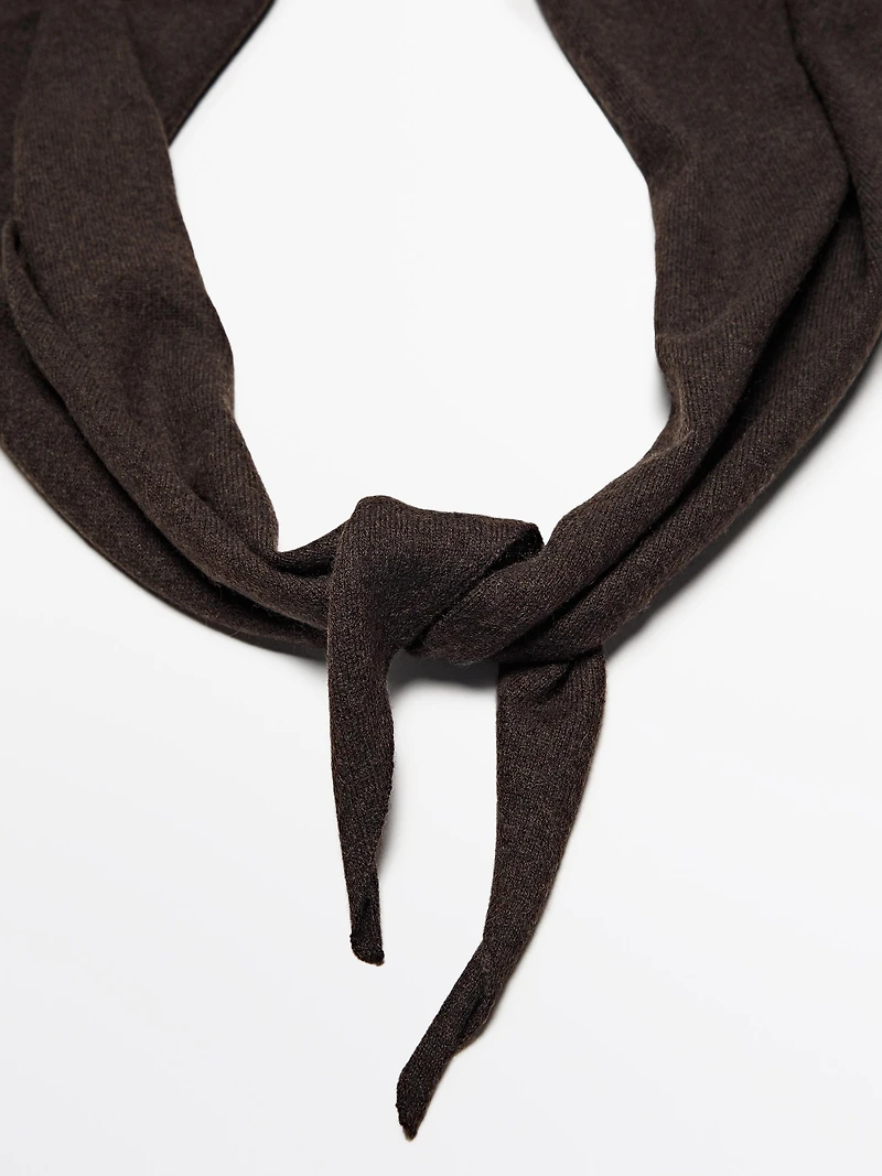 100% cashmere bandana