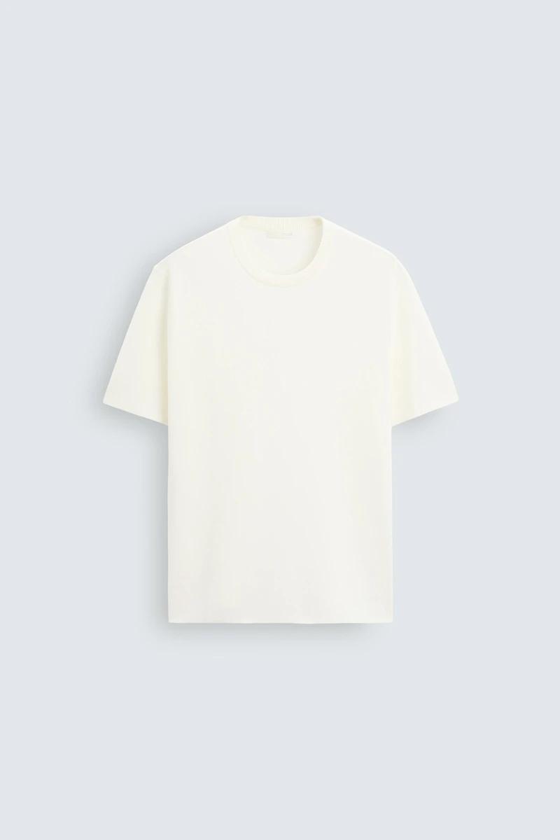 T-SHIRT EN MAILLE RELAXED FIT