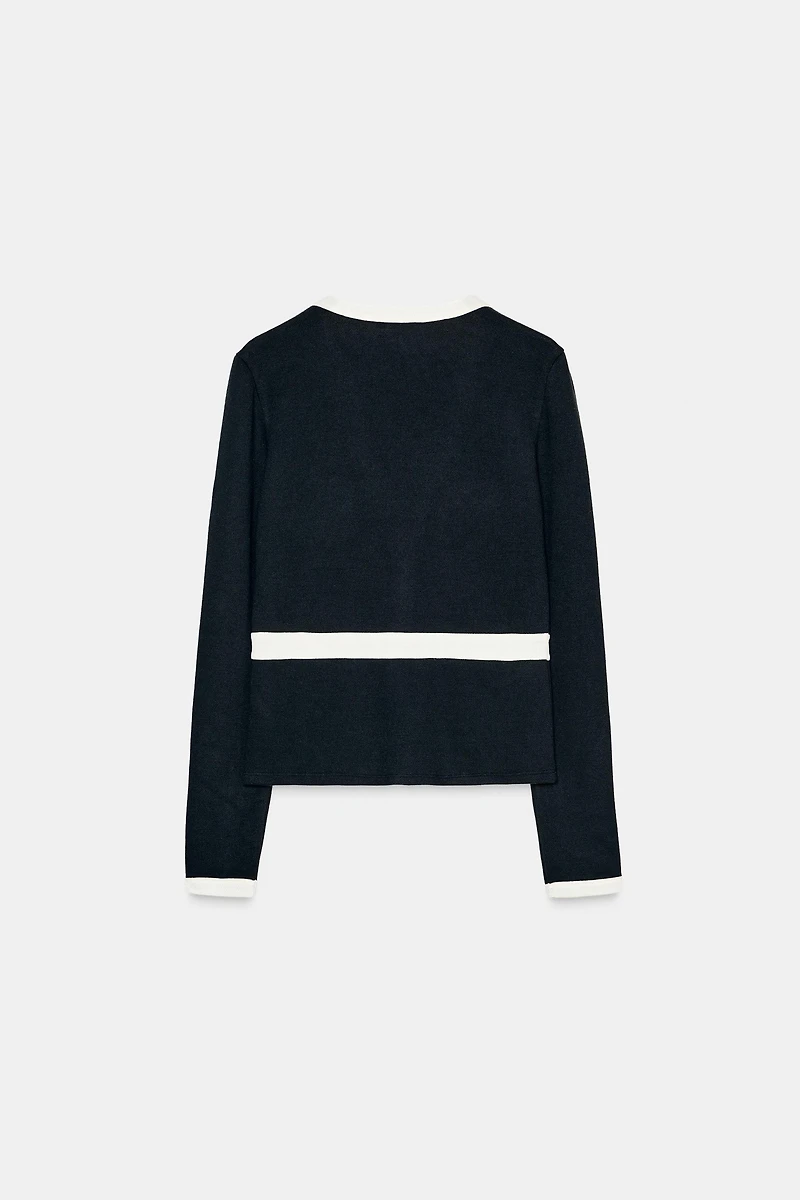 SOFT CONTRAST CARDIGAN