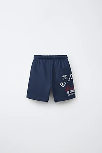 BROOKLYN PRINT JOGGER SHORTS